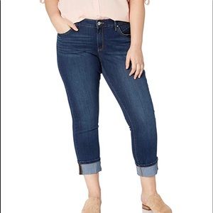 JESSICA SIMPSON MIDRISE STRAIGHT CUFF JEANS